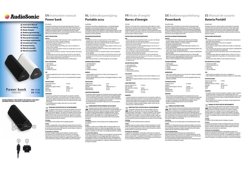 AudioSonic PB-1724 instruction manual