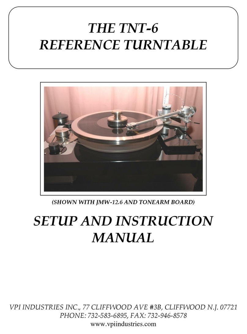 VPI THE TNT-6 Manual