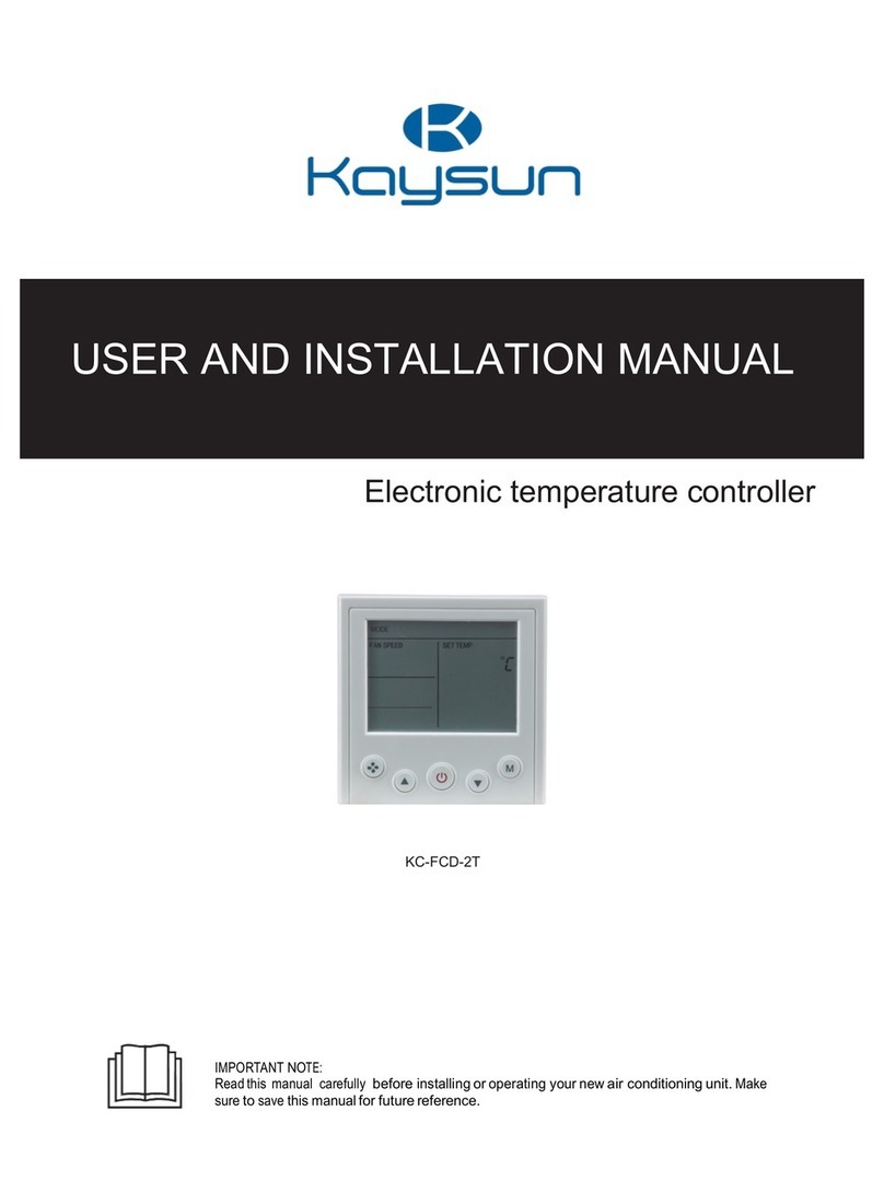 Kaysun KC-FCD-2T User and installation manual
