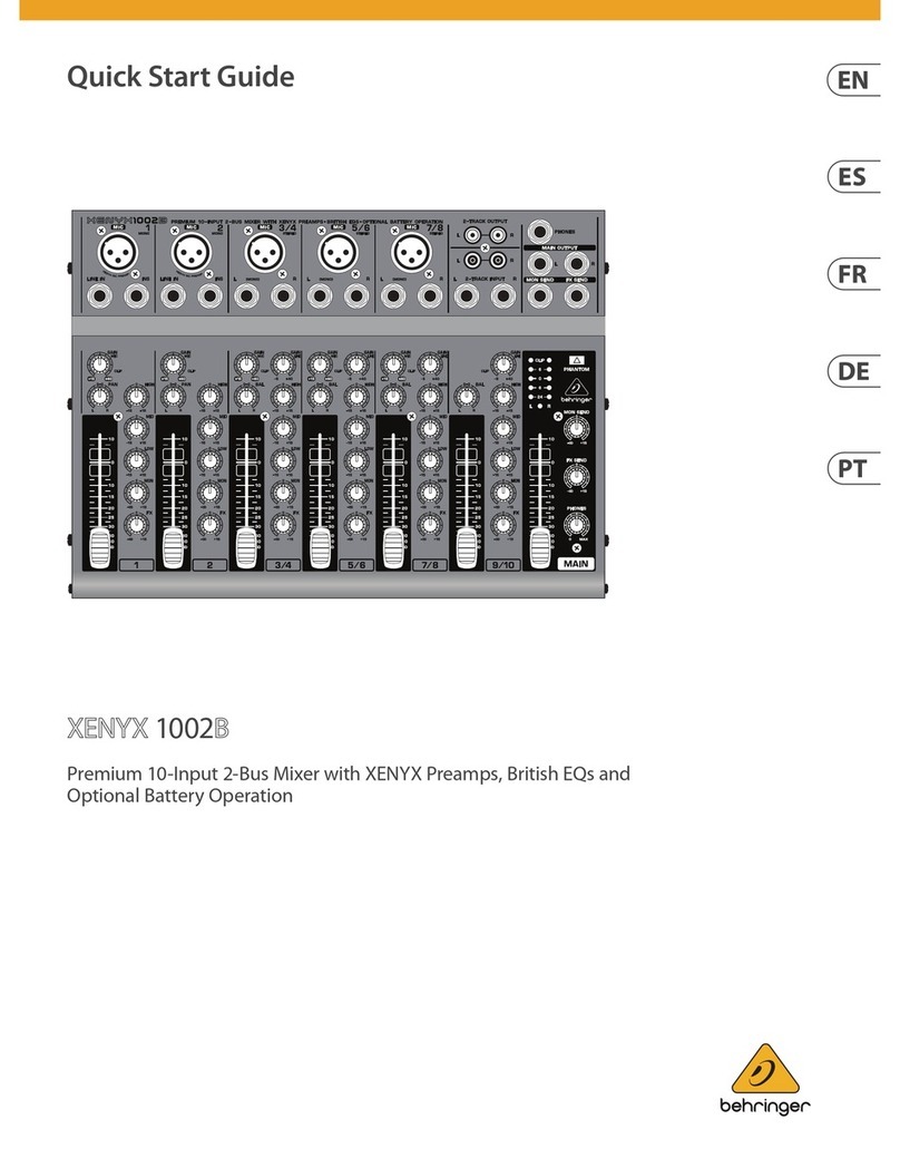 Behringer XENYX 1002B User manual