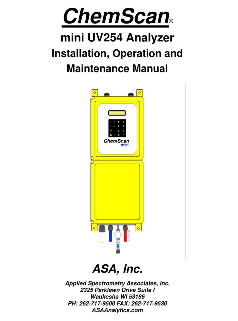 ASA Electronics ChemScan mini UV254 User manual