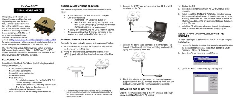 Novatel FlexPak-G2L quick start guide