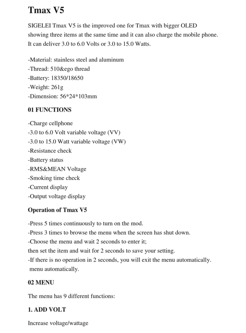 SIGELEI Tmax V5 user manual