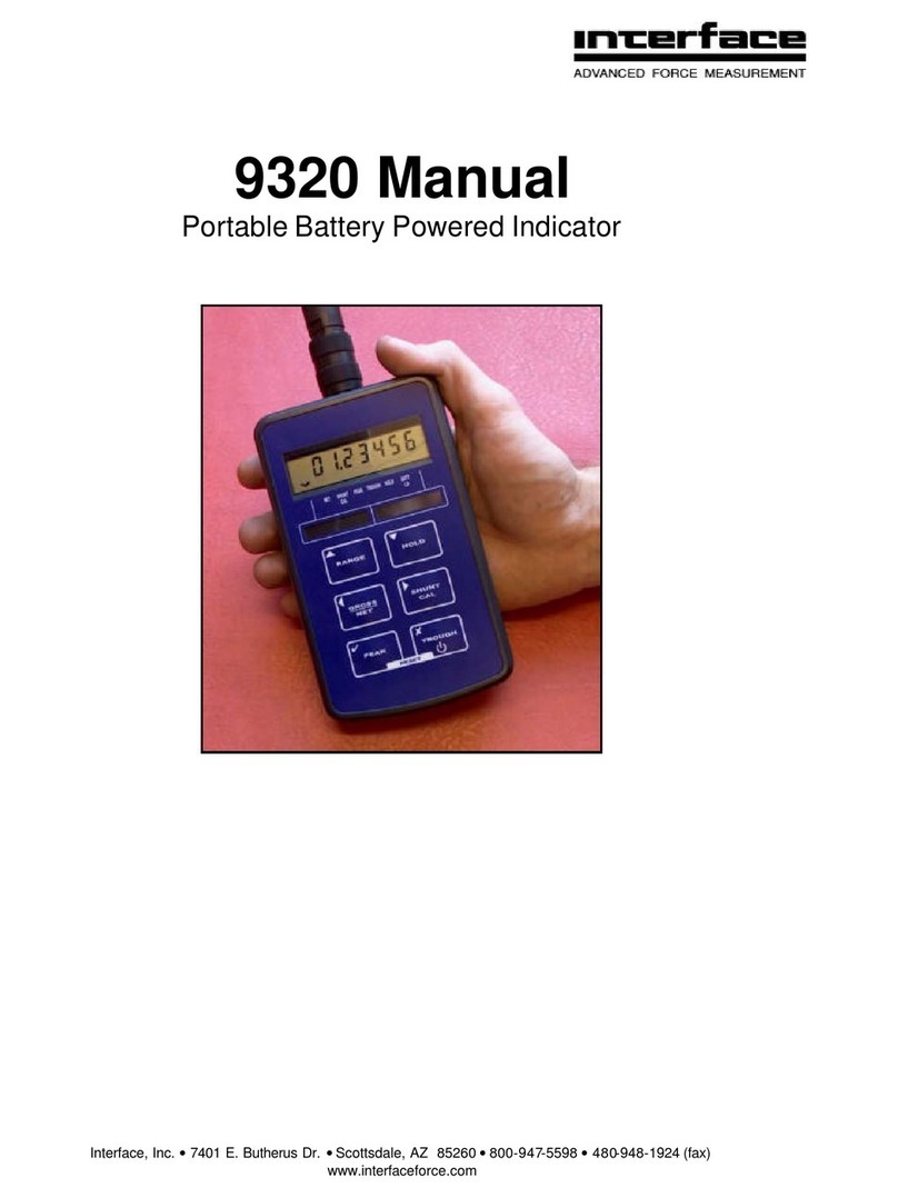 Interface 9320 User manual