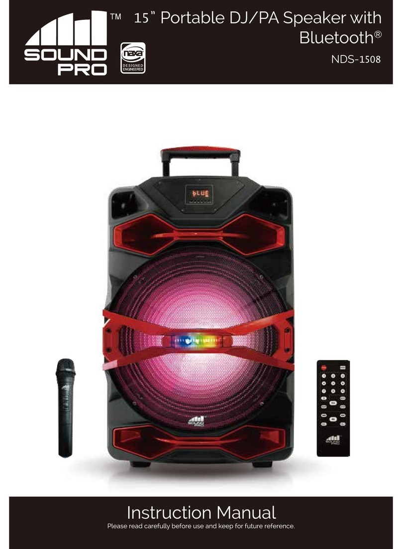 Naxa Sound Pro NDS-1508 User manual