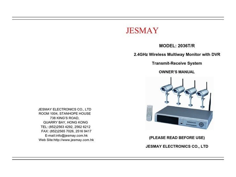 Jesmay Electronics 2036T/R owner's manual