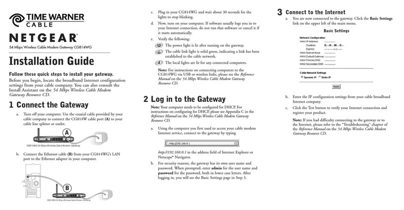 NETGEAR CG814WG User manual
