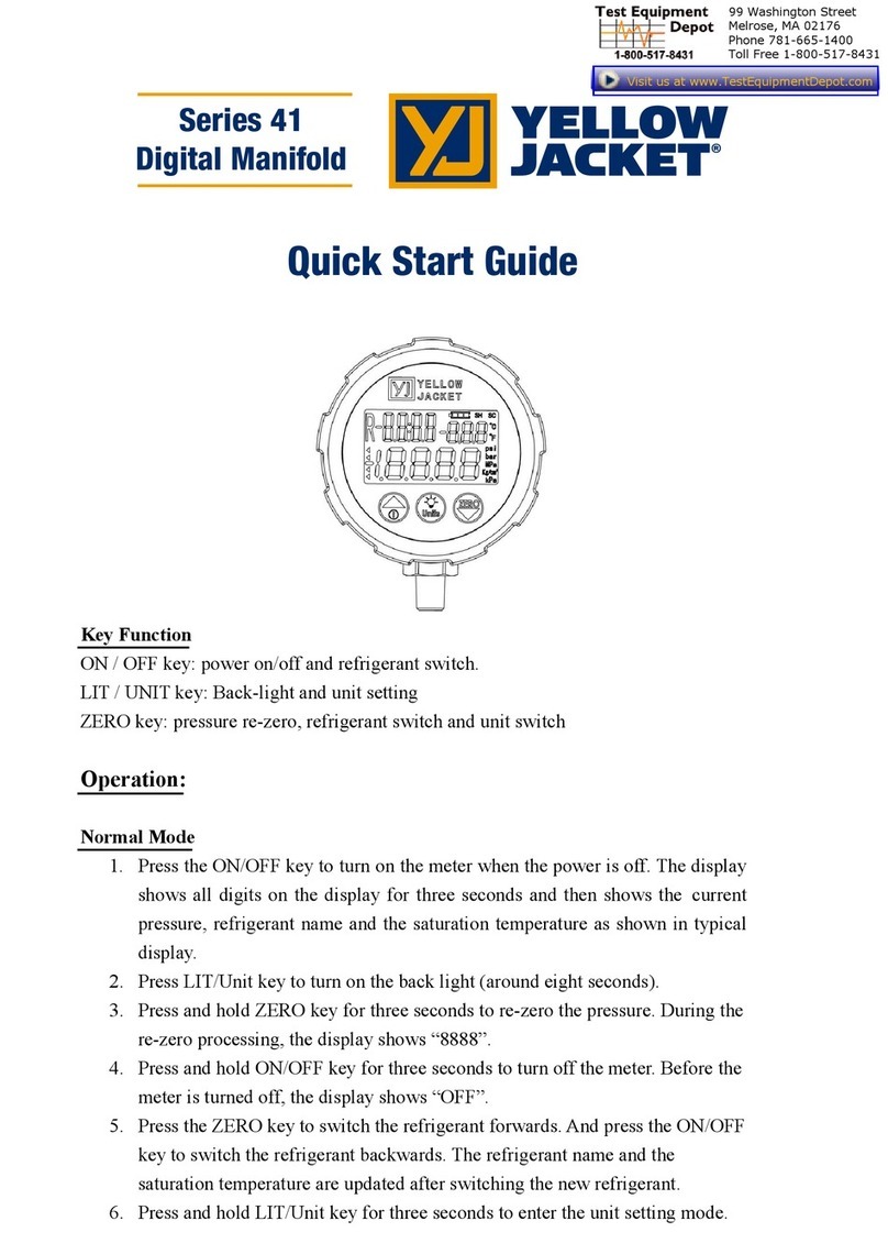 yellow jacket Series 41 quick start guide