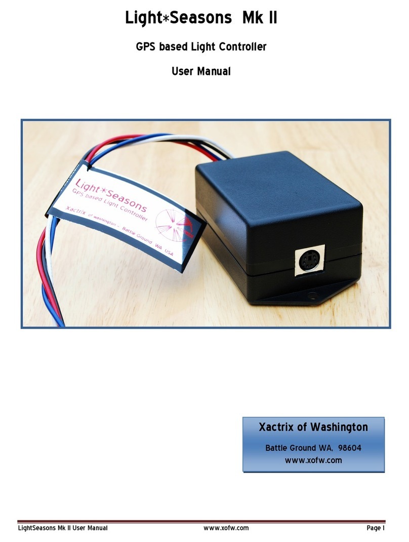 Xactrix LightSeasons Mk II user manual