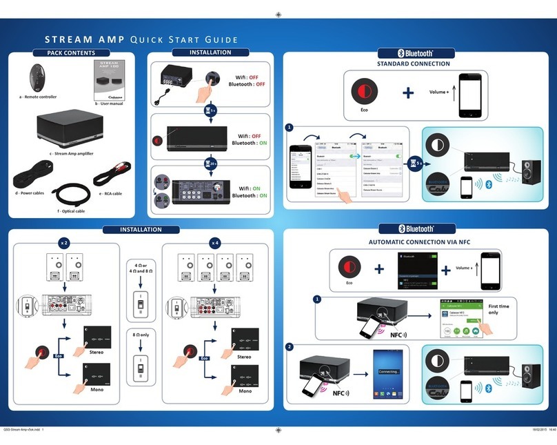 CABASSE Stream Amp 100 quick start guide