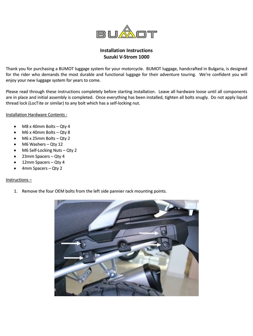BUMOT Pannier Rack installation instructions