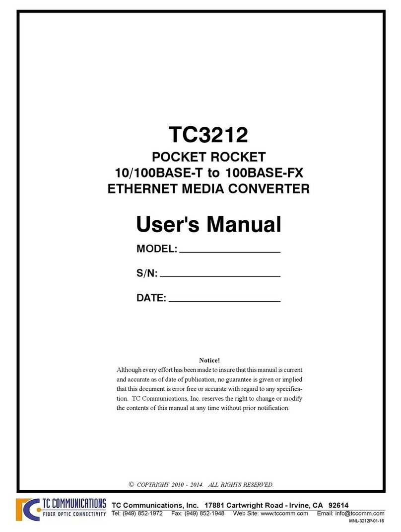 TC Communications TC3212 user manual
