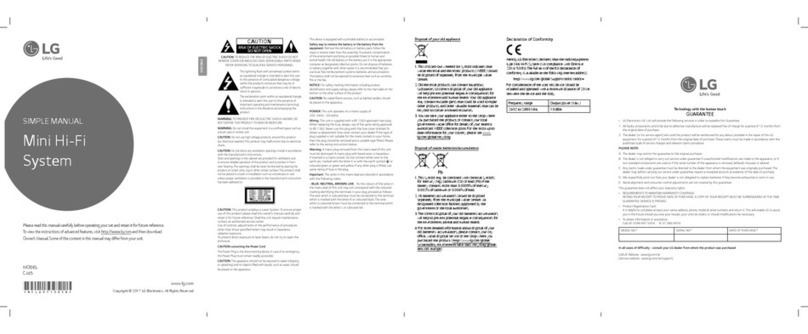 LG CJ45 Specification sheet