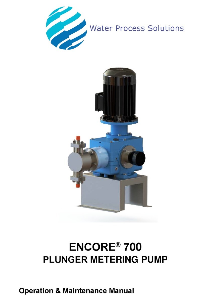 Water Process Solutions Encore 700 Operation & maintenance manual