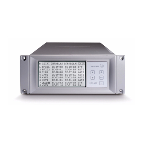 Varian XGS-600 User manual
