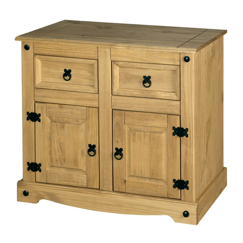 Mercers Furniture Corona 2 Door Wardrobe Assembly instructions Mercers Furniture Corona 2 Door Wardrobe Assembly instructions