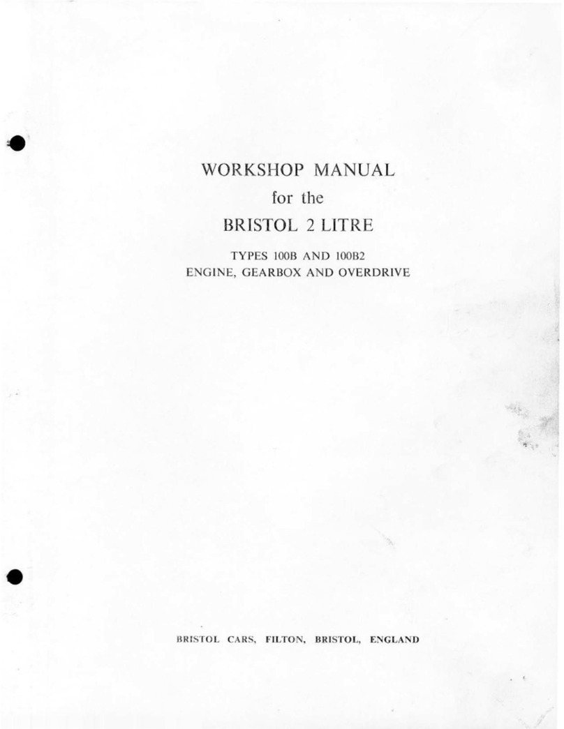 Bristol Cars 100B Instruction manual