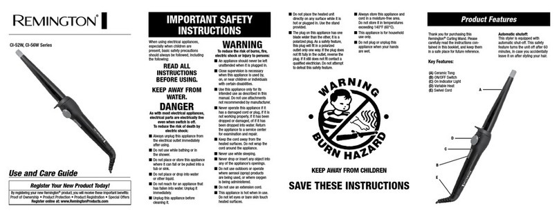 Remington CI-56W Series User manual