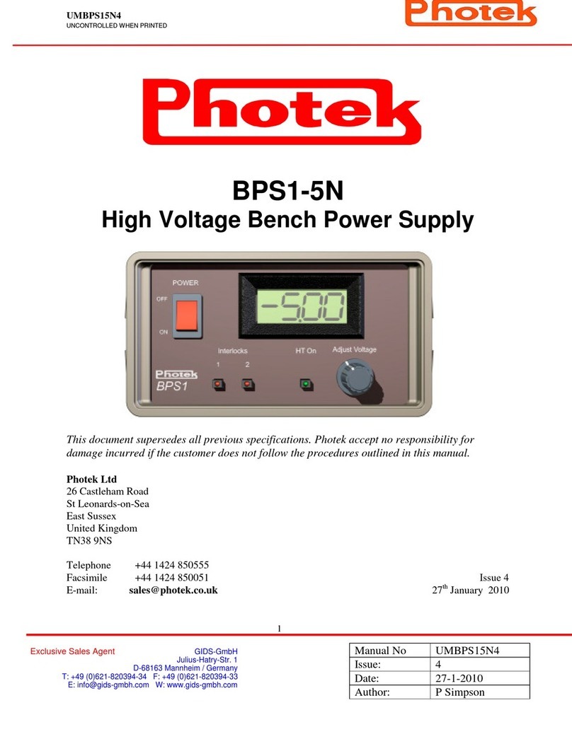 Photek BPS1-5N manual
