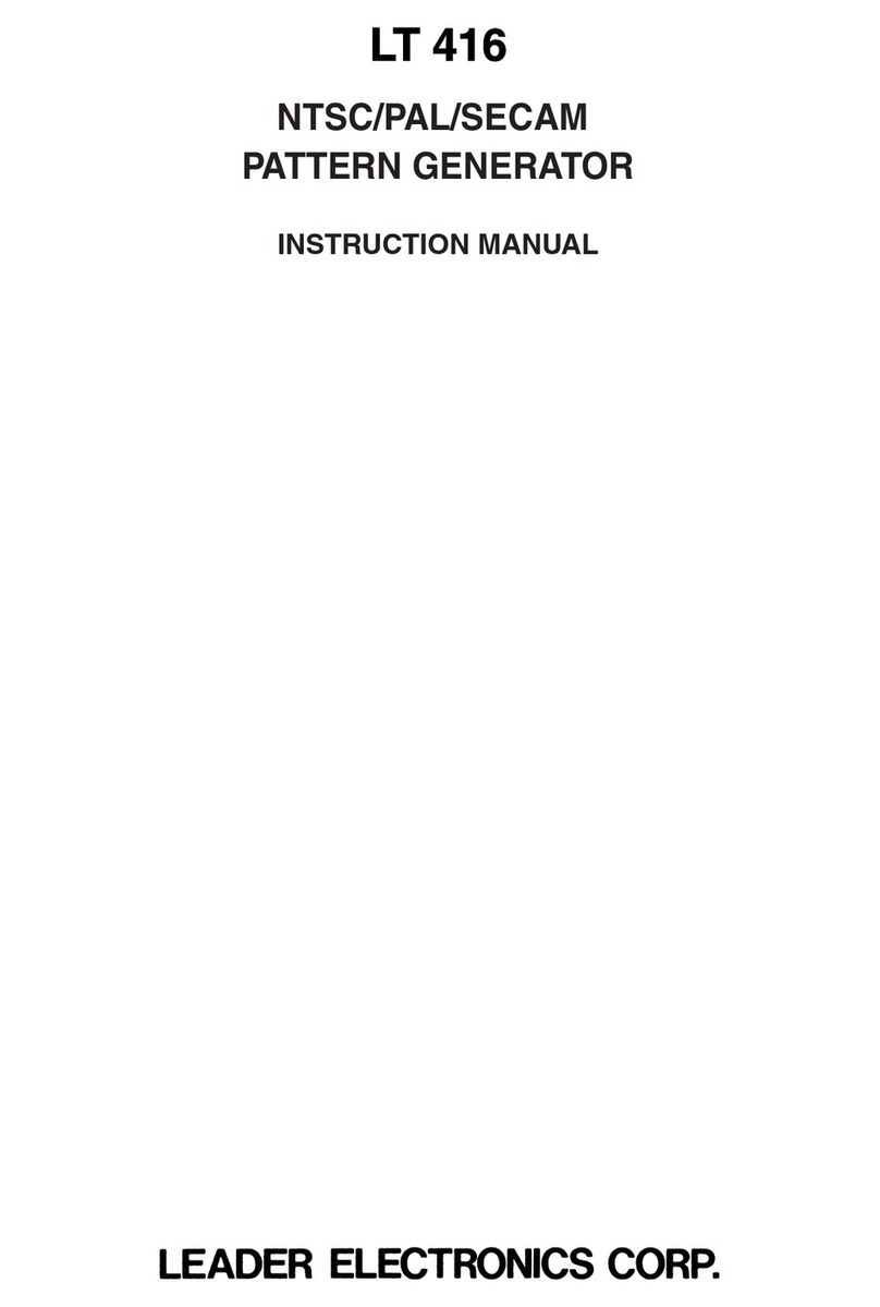Leader Electronics Corp. LT 416 instruction manual