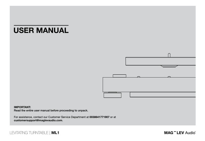MAG-LEV audio ML1 User manual