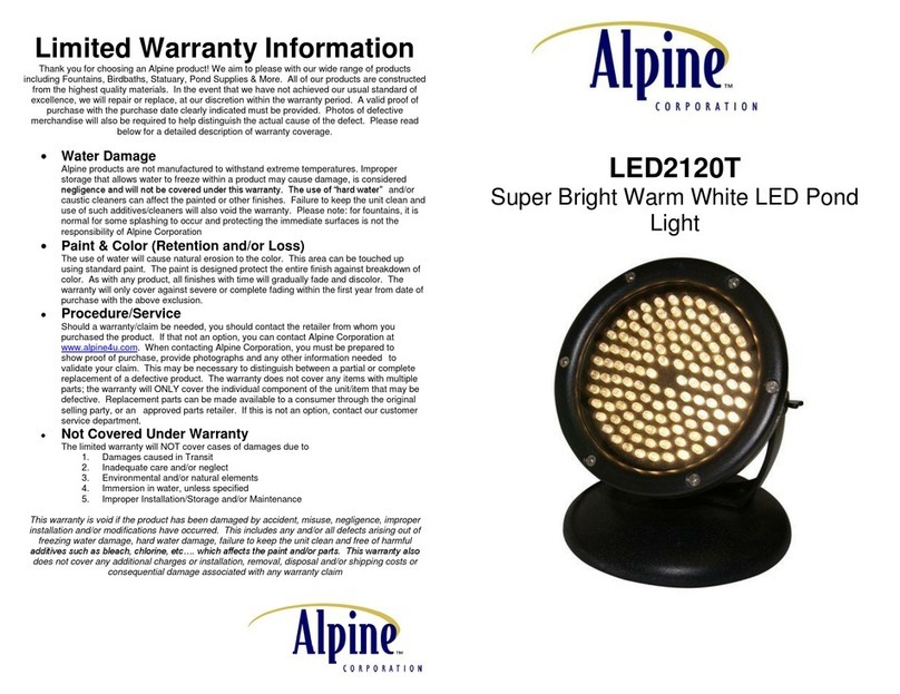 Alpine LED2120T User manual
