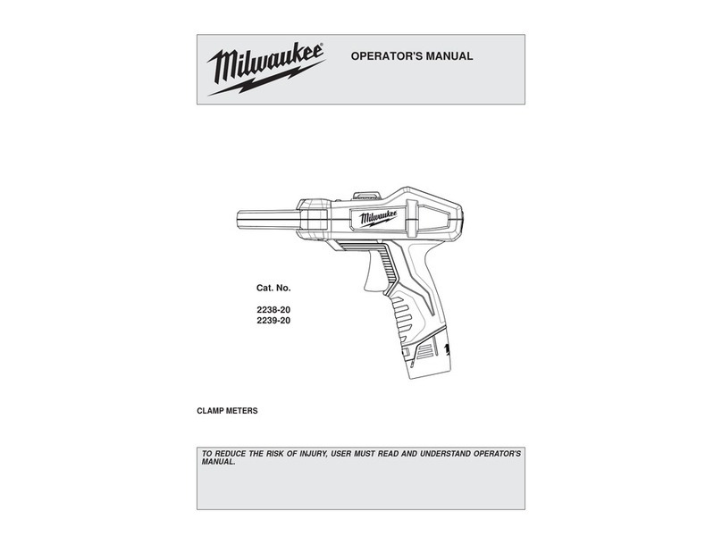 Milwaukee CALIBRATION 2238-20 User manual
