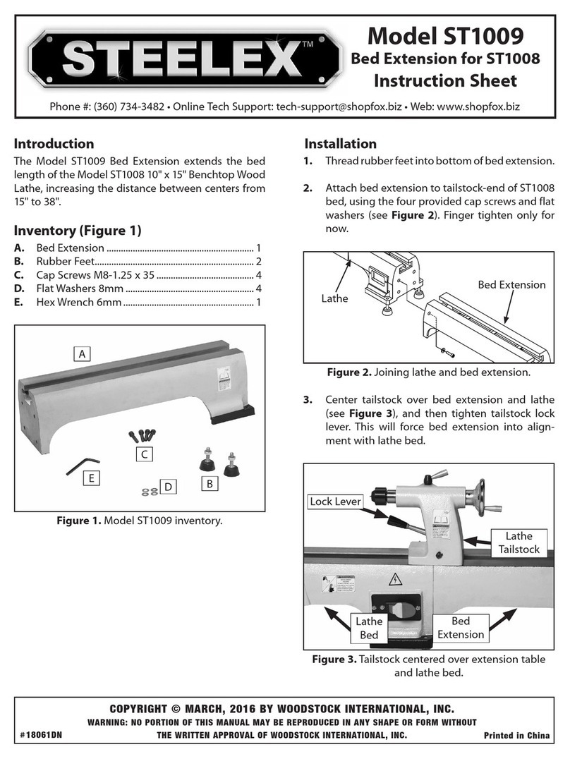 Steelex ST1009 instruction sheet