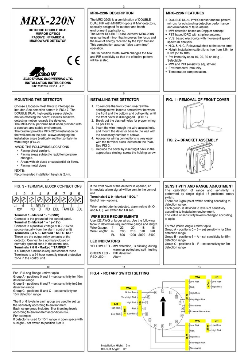 CROW ELECTRONIC ENGINEERING LTD. MRX-220N manual