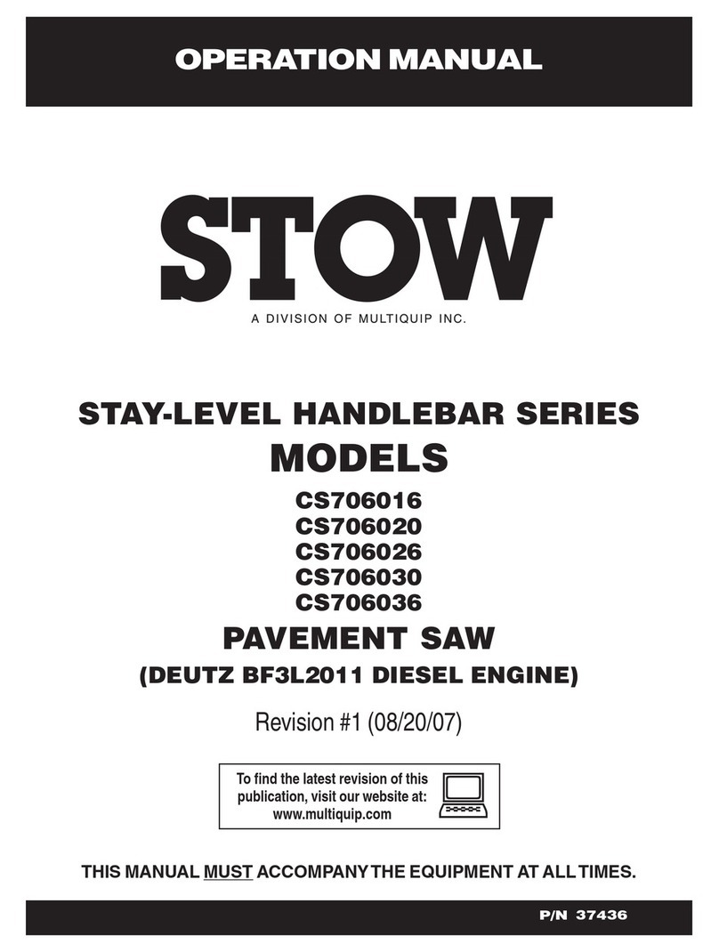 Stow CS706016 Operation manual