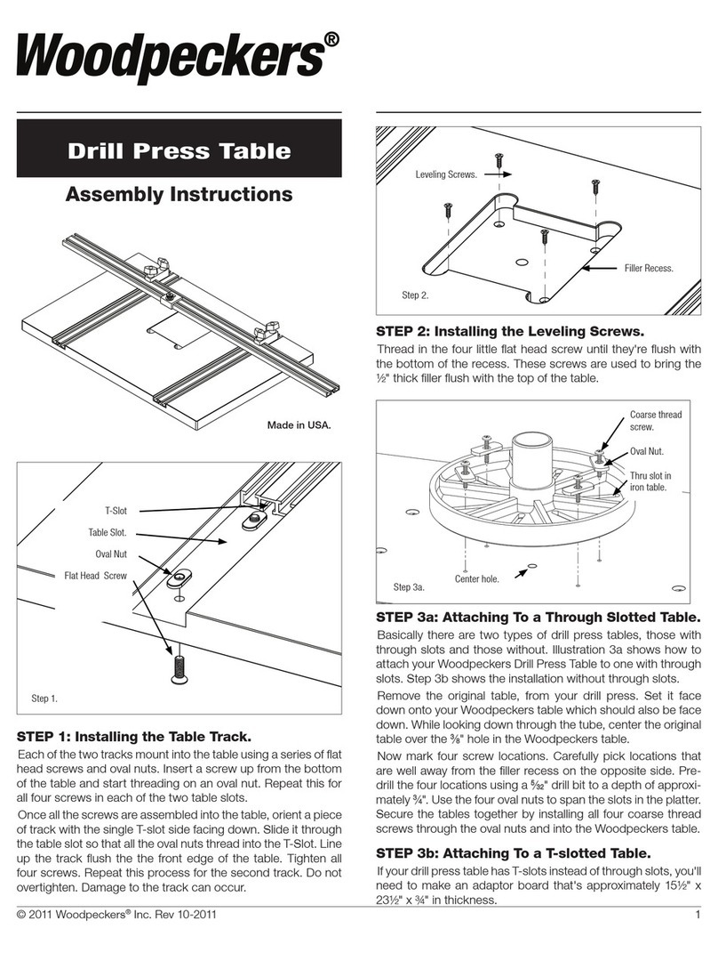 Woodpeckers WPDPPACK1 Assembly instructions
