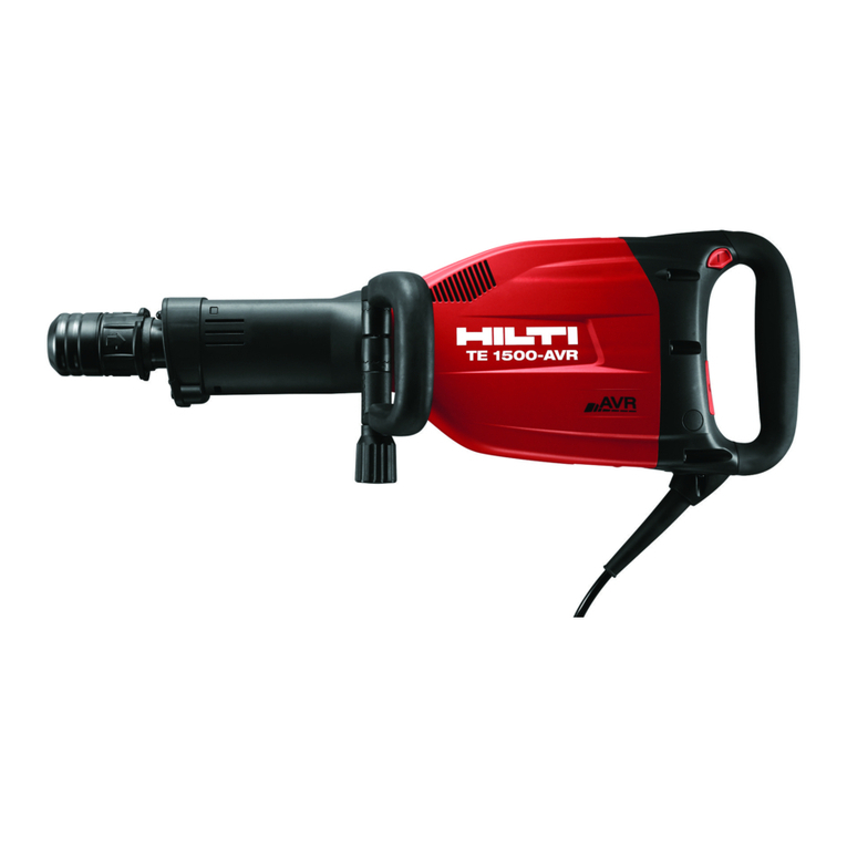 Hilti TE 1500-AVR User manual