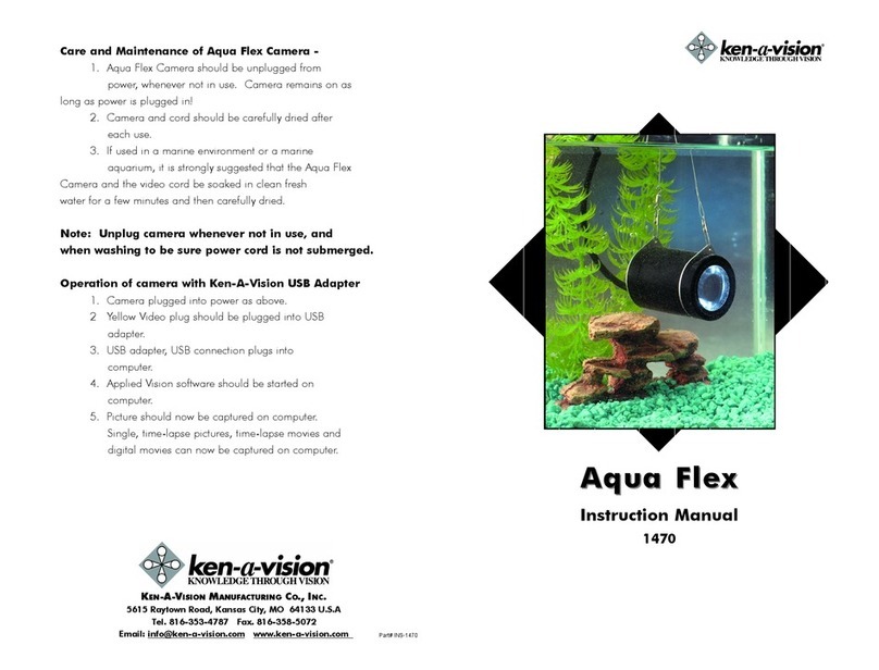 Ken A Vision Aqua Flex 1470 instruction manual