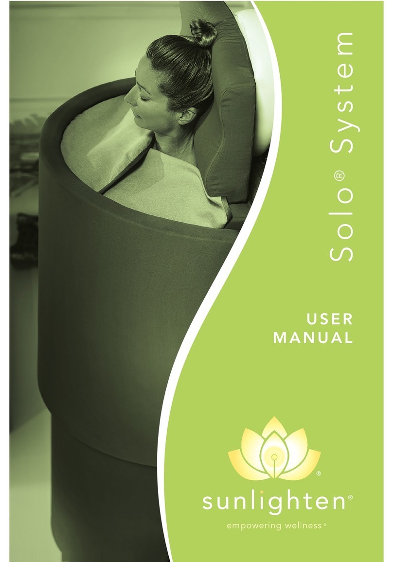 Sunlighten Solo System User manual Sunlighten Solo System User manual