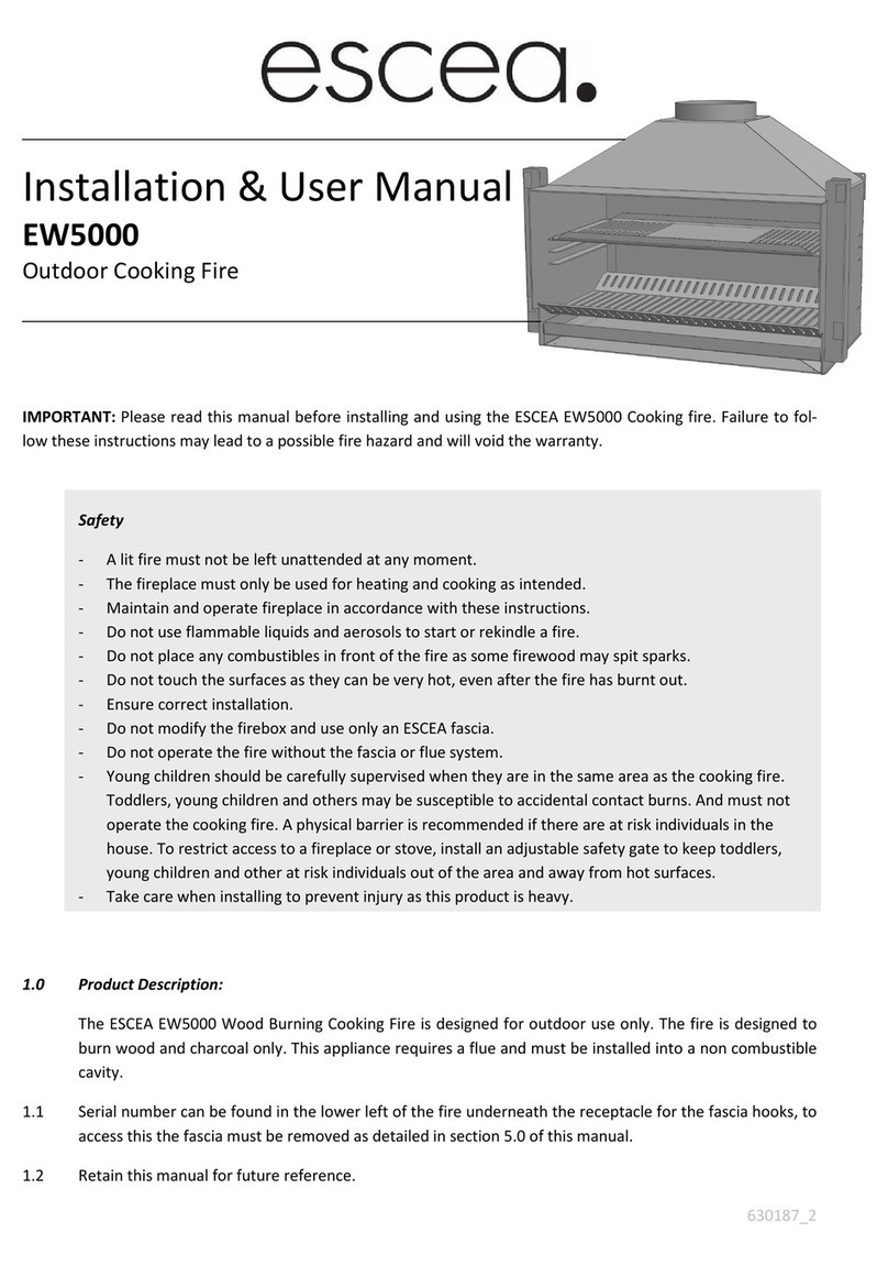 Escea EW5000 Installation & user manual