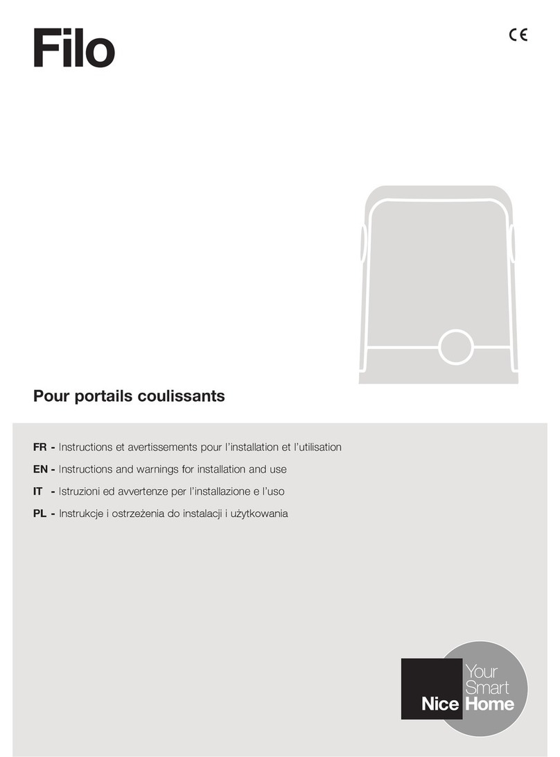 Nice FILO400C Technical specifications