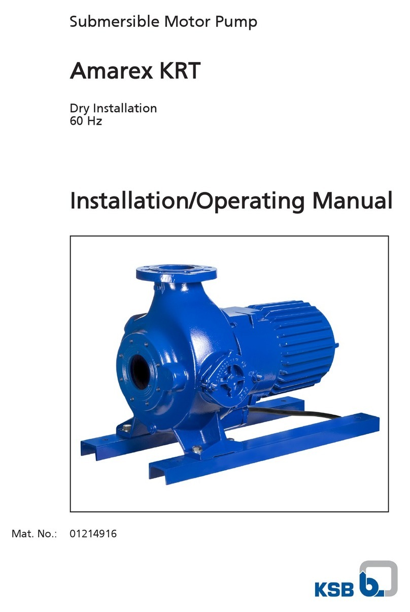KSB Amarex KRT Installation instructions