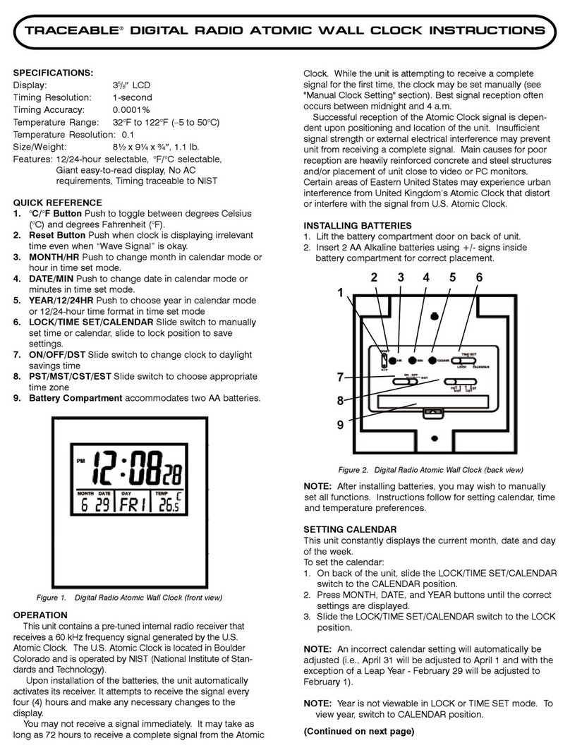 Control Company TRACEABLE 1076 User manual