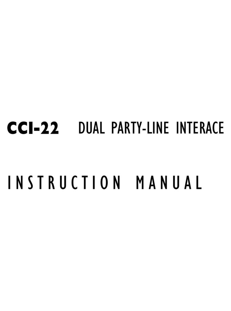 Clear-Com CCI-22 User manual Clear-Com CCI-22 User manual