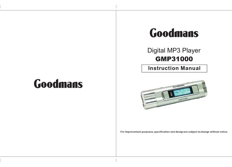 Goodmans GMP31000 User manual Goodmans GMP31000 User manual