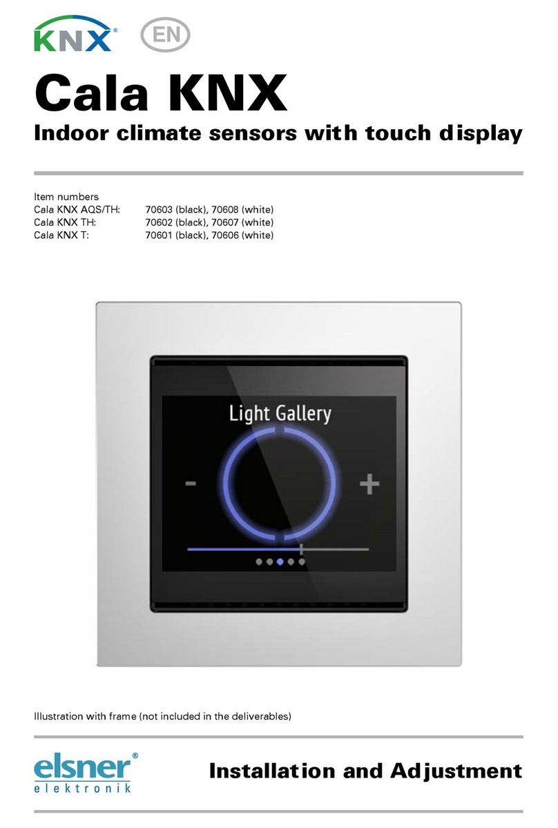 Elsner Cala KNX AQS/TH Installation and adjustment