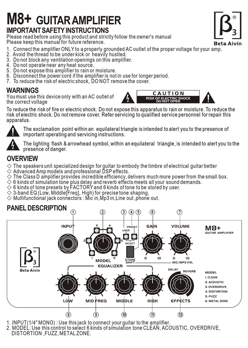 Beta Aivin M8+ user manual