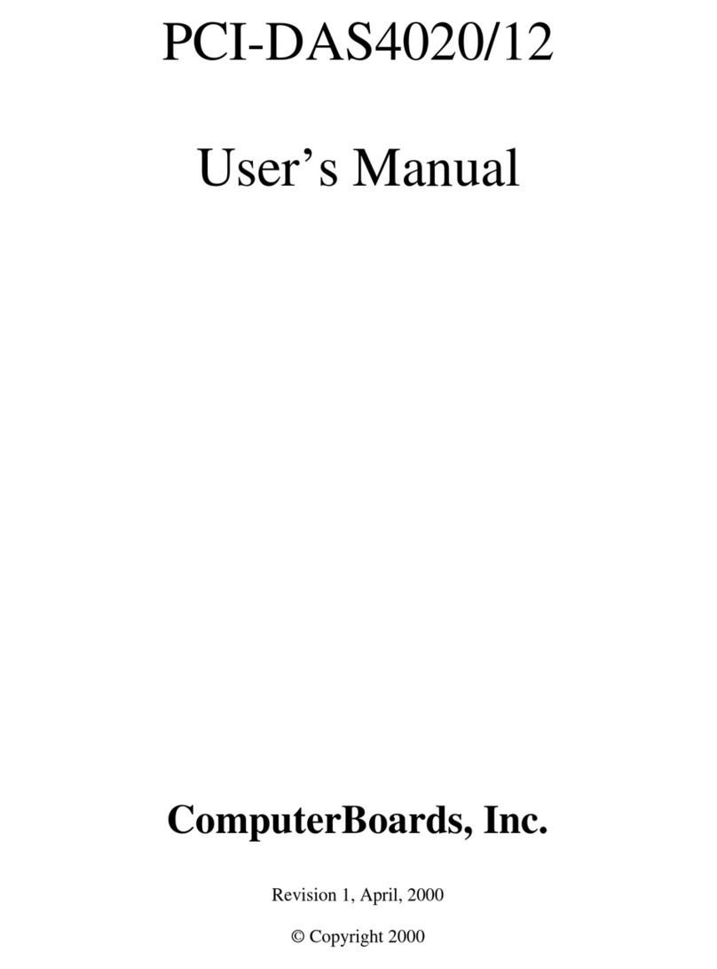 ComputerBoards, Inc PCI-DAS4020/12 User manual
