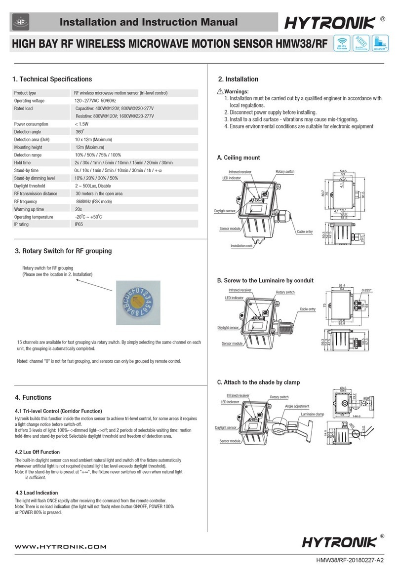 Hytronik HMW38/RF Quick guide