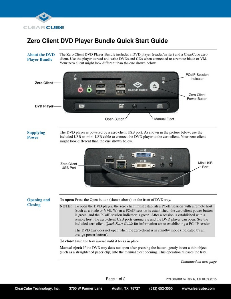ClearCube Zero Client quick start guide