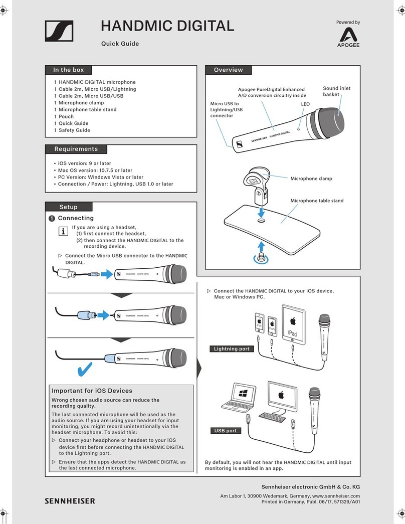 Apogee HANDMIC DIGITAL quick guide