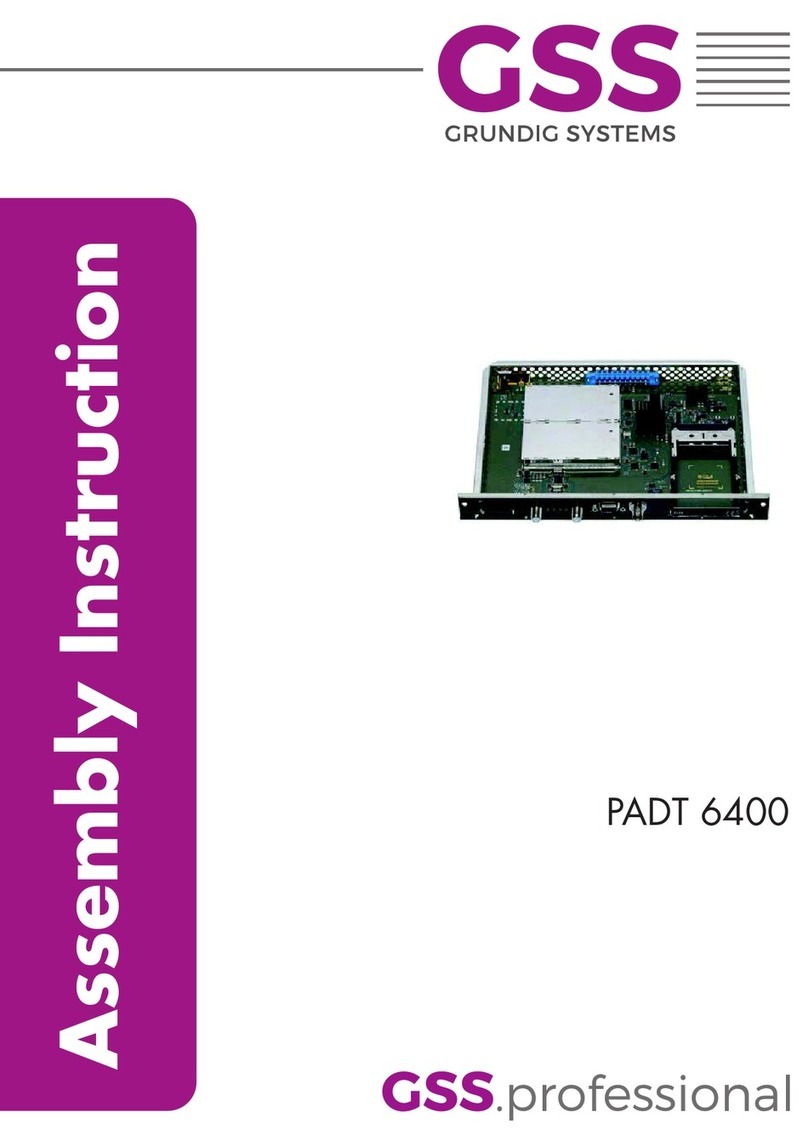 GSS PADT 6400 Assembly instructions