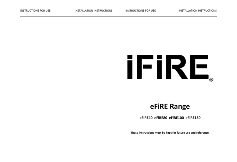 iFire eFiRE40 Instructions for installation and use