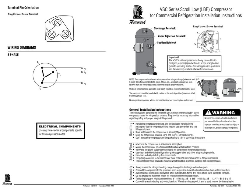 Tecumseh VSC Series installation instructions