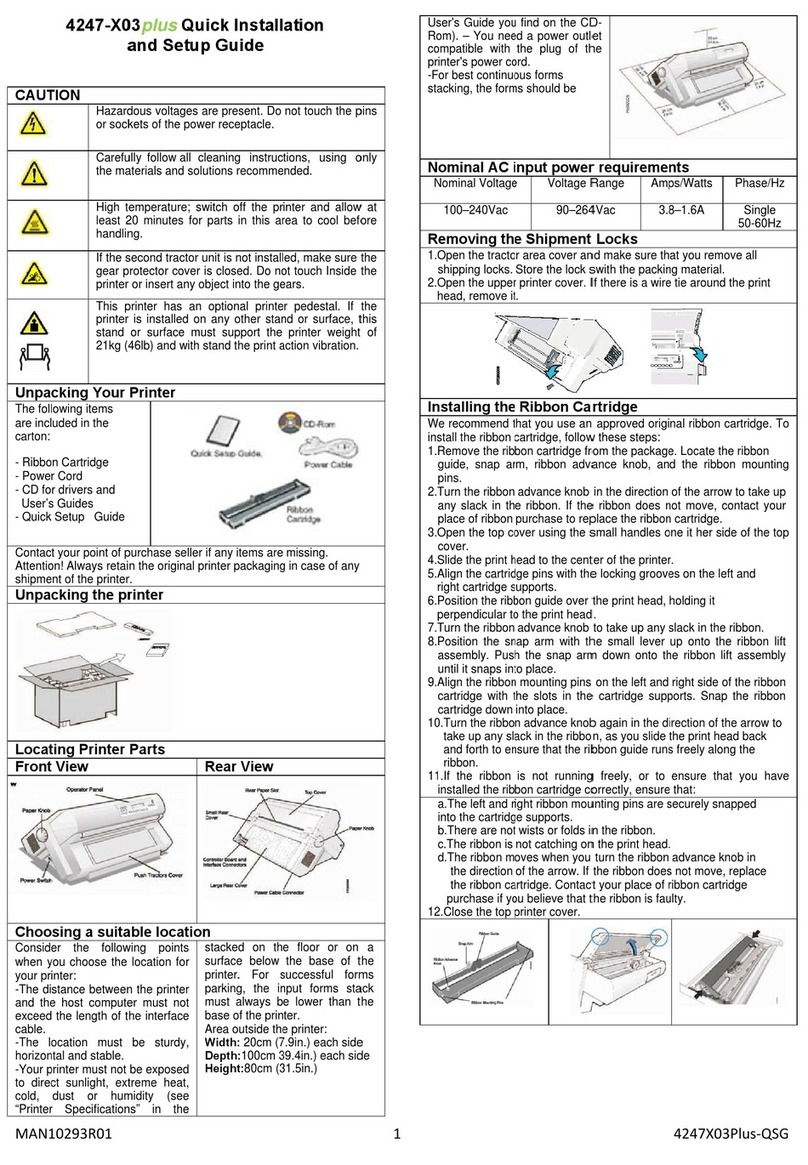 Compuprint 4247-X03Plus User manual